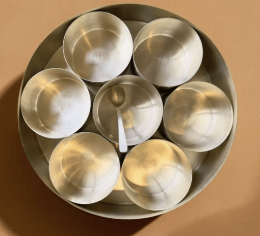 Masala Box in Brass - Spice, Masala Storage Organizer Masala Dabba for Everyday Kitchen Use | Handmade in India - Image 2
